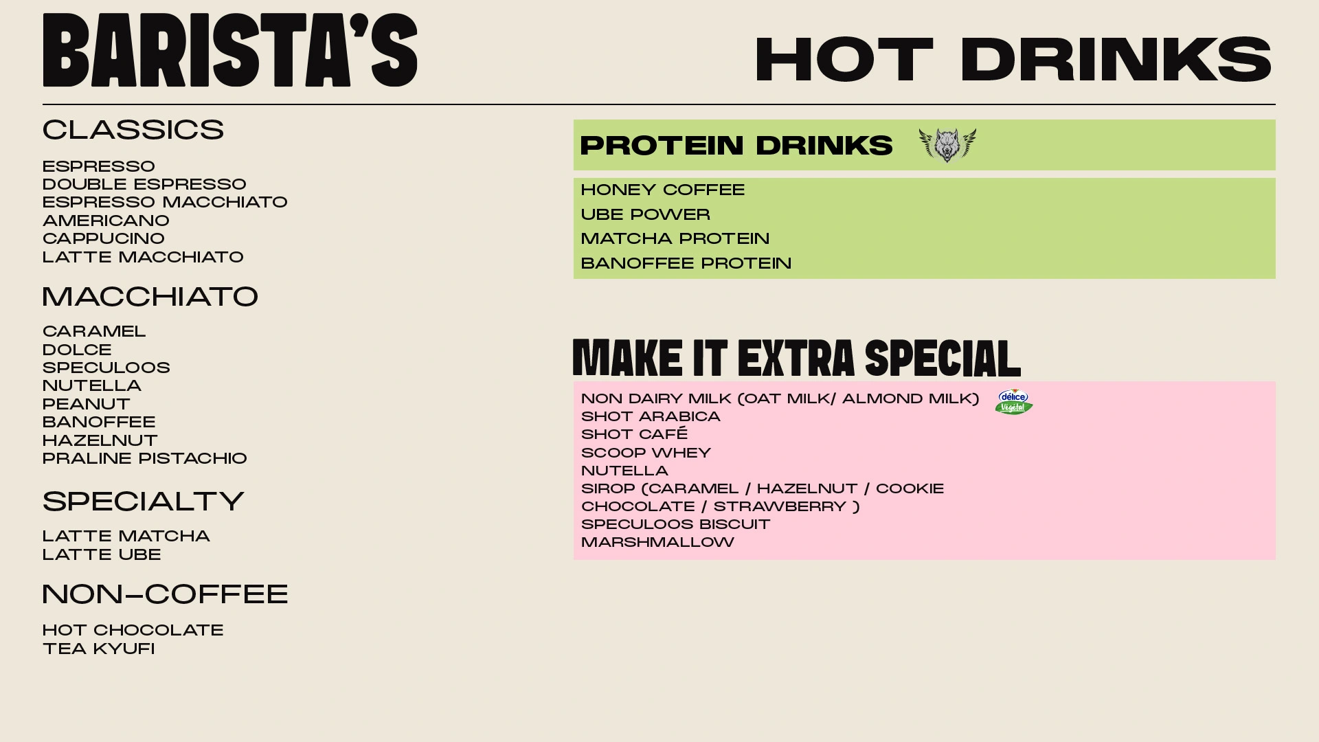 hot drinks